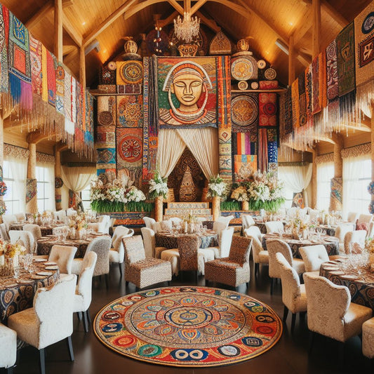 A beautifully decorated wedding venue in Texas.