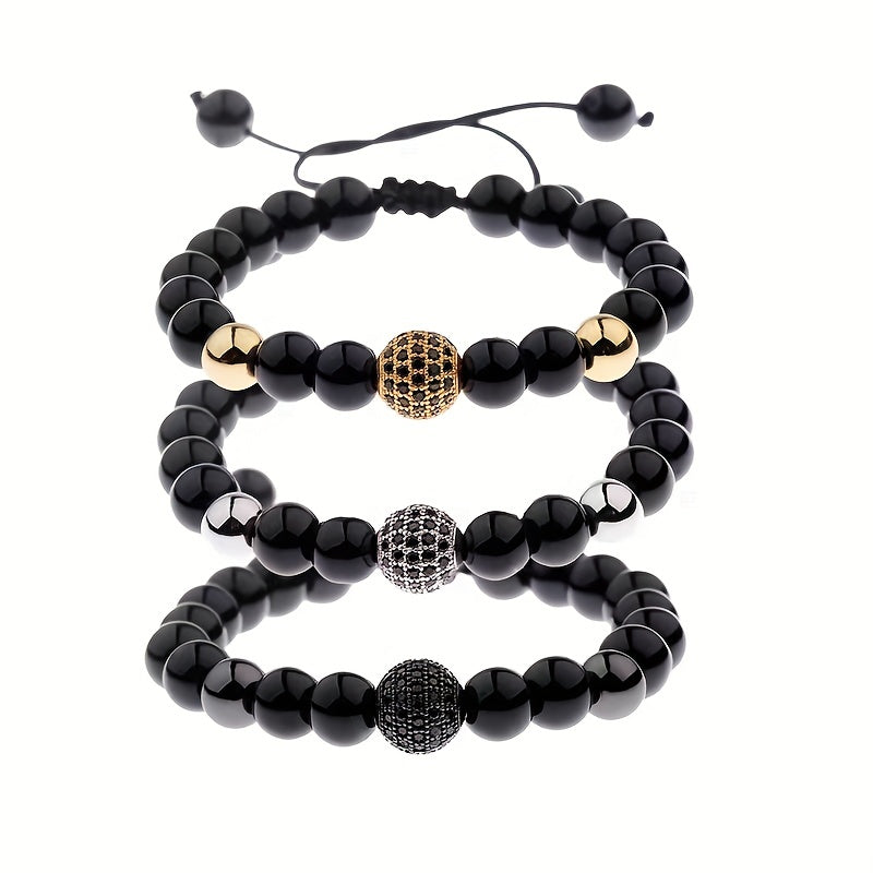 Elegant Black Unisex Bracelet