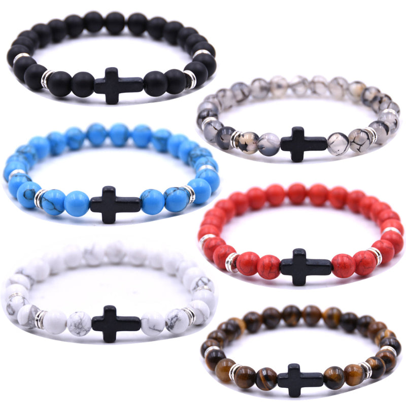 Natural Stone Elasticity Bracelet for Men | Chroma Variety