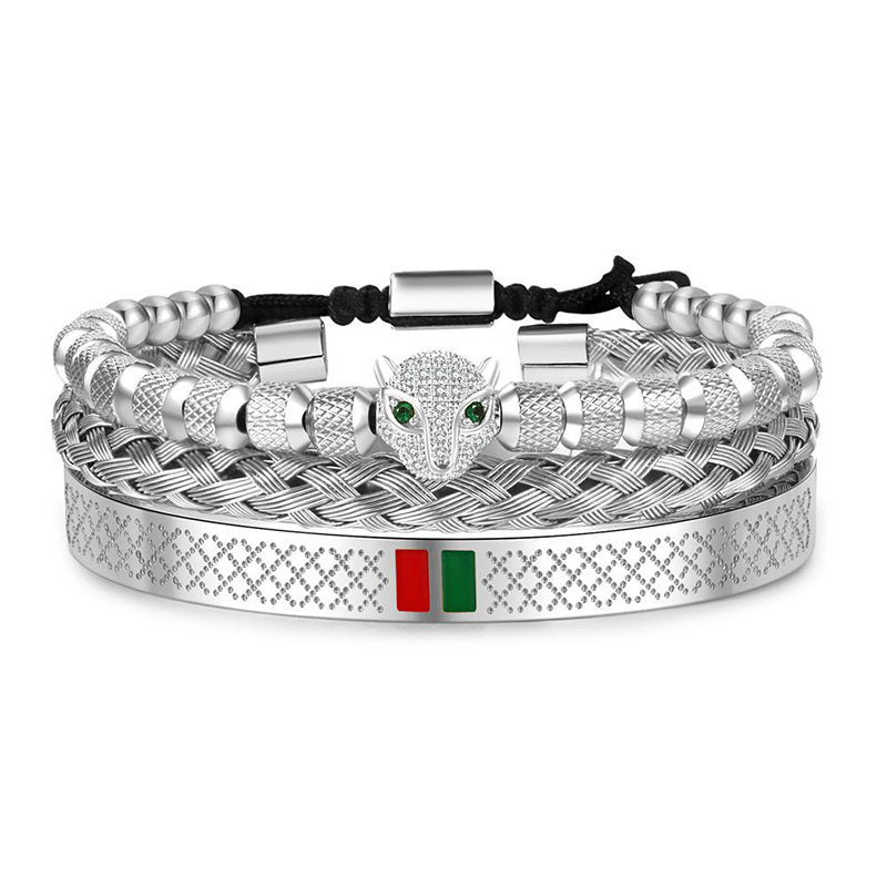 Stainless Steel Cheetah Bracelet for Men | Metal