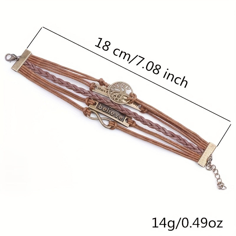 Handwoven bracelet, men's leather bracelet, vintage accessory, meaningful gift, stylish men's accessory