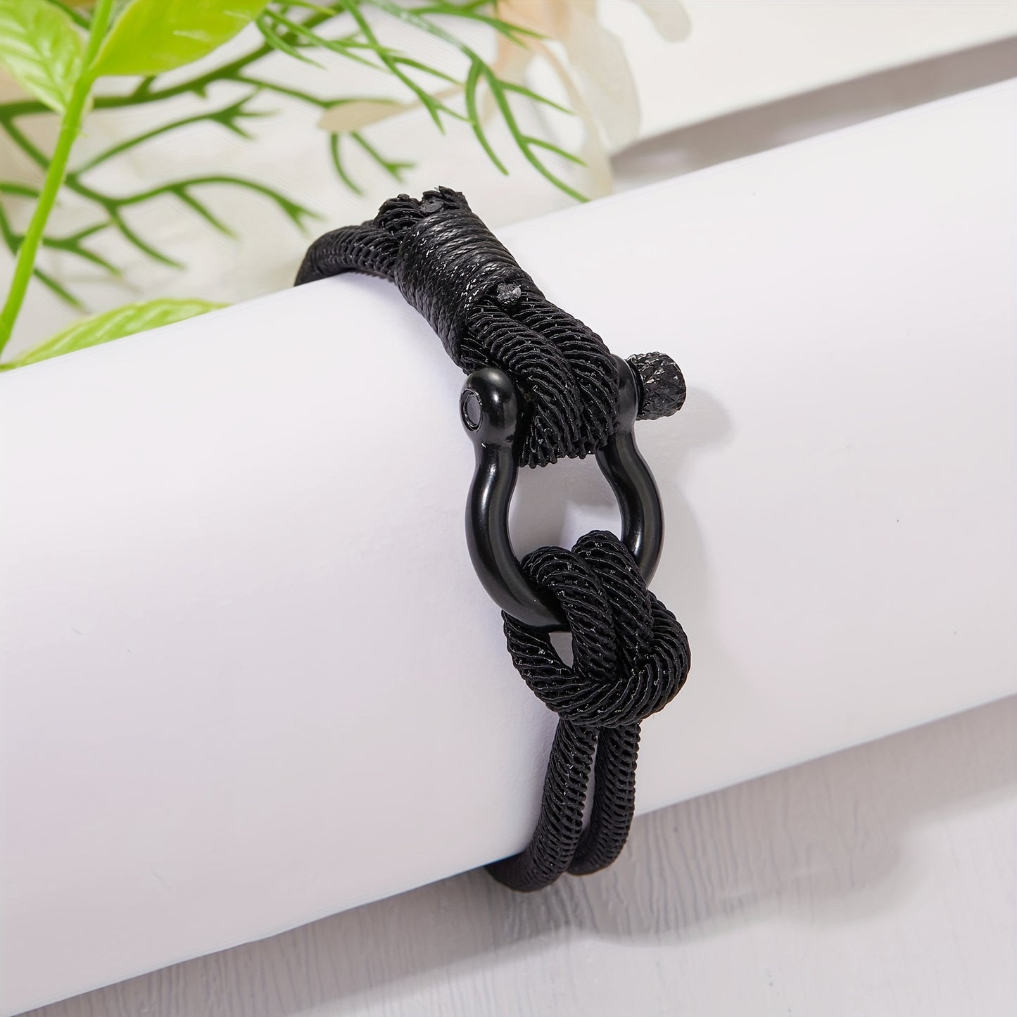 meaningful family leather wristband