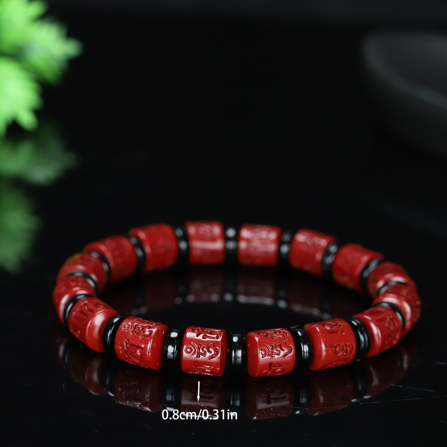 Natural Cinnabar Bracelet