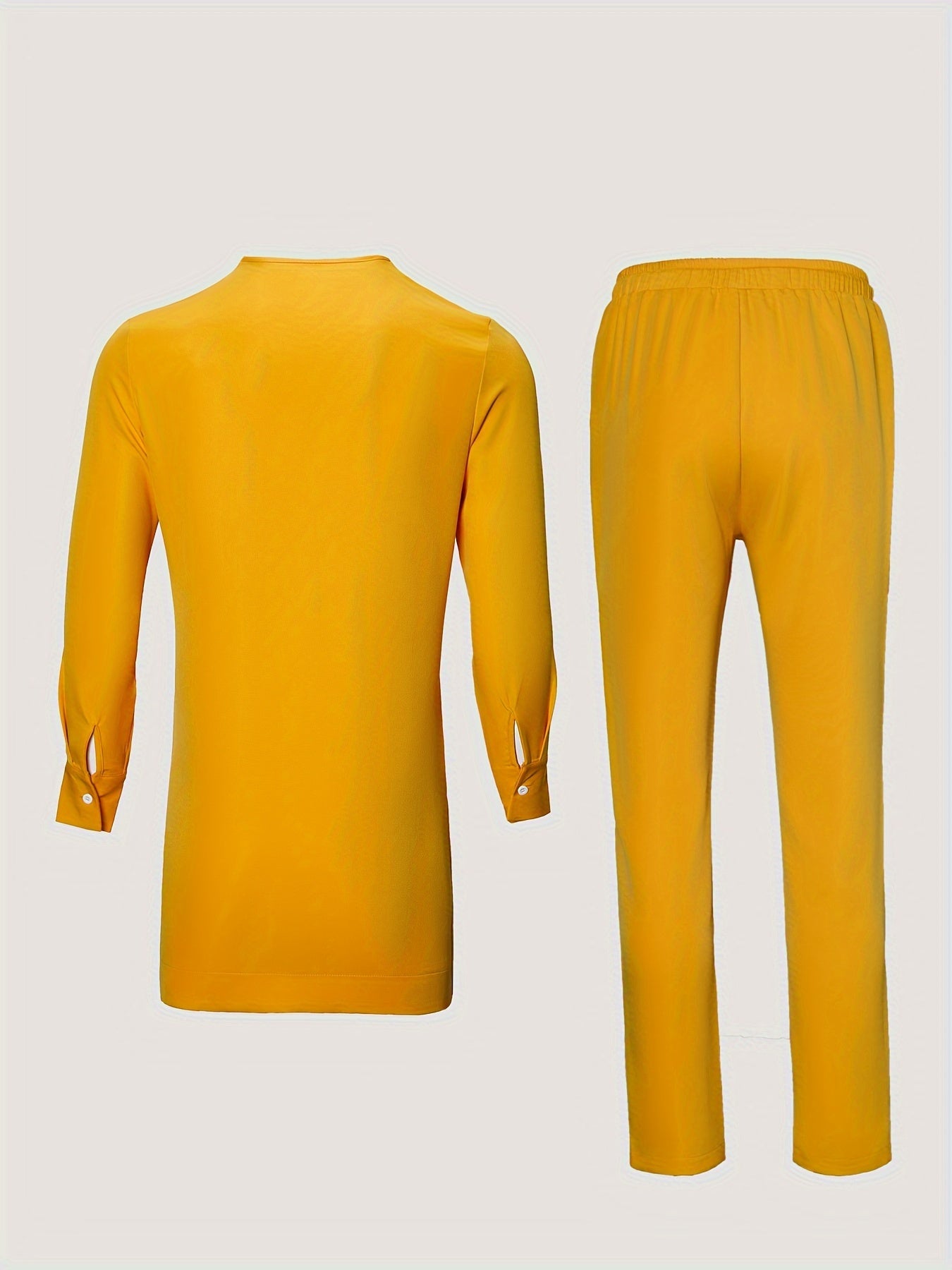 African Men's Kaftan in yellow