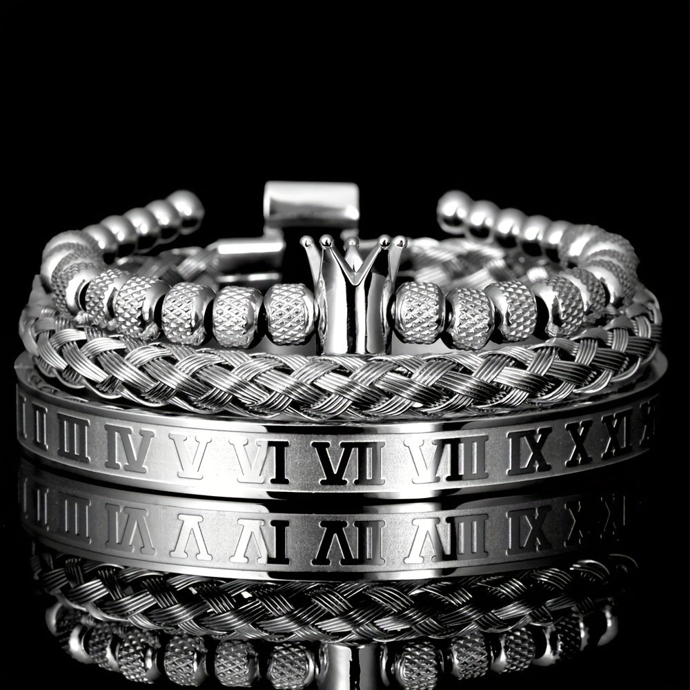 Men's Stainless Steel Adjustable Bracelet