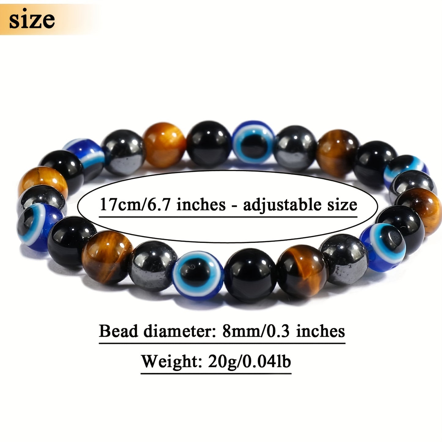 adjustable crystal healing bracelet