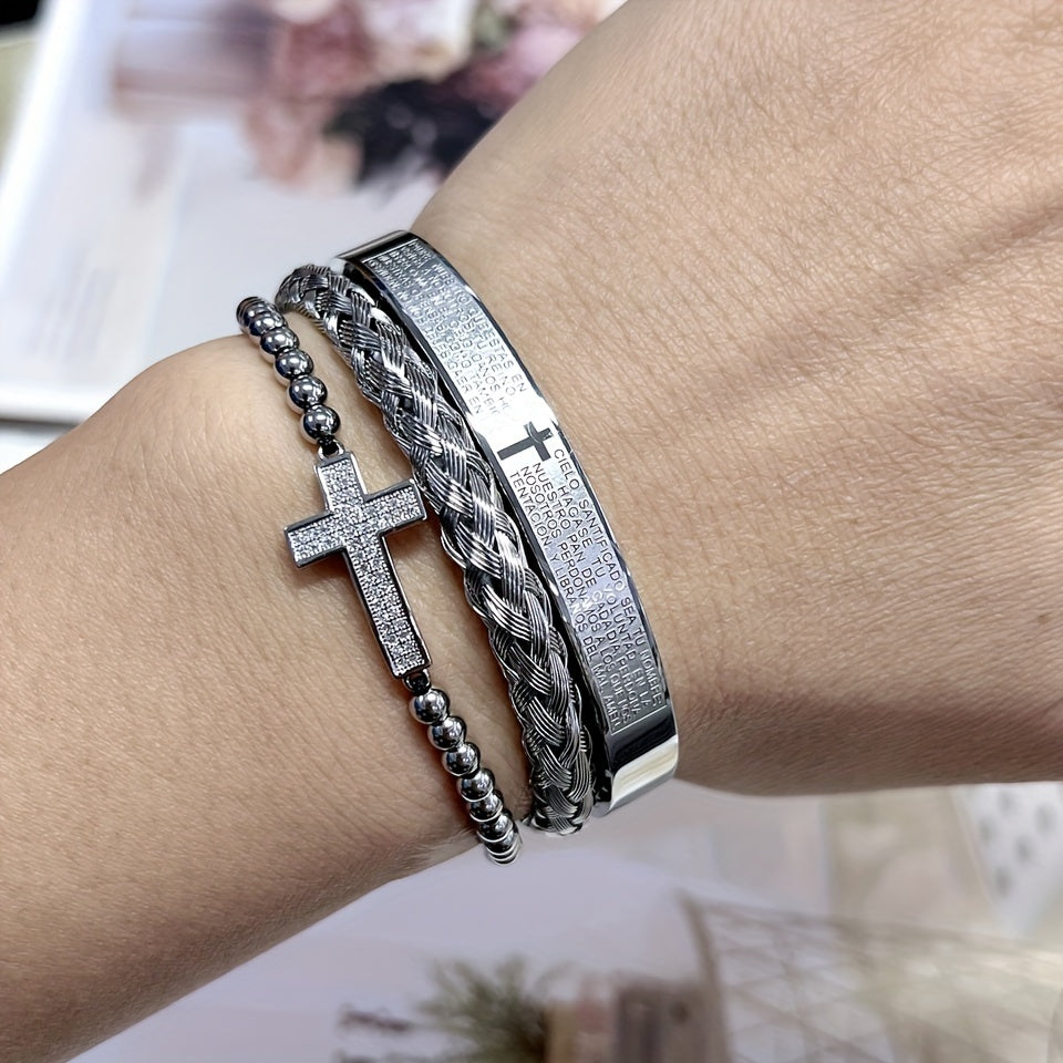 Vibrant Crystal Beaded Bracelets, Men's Fashion Accessories, Couples Jewelry, Enamel Green Red Bangles