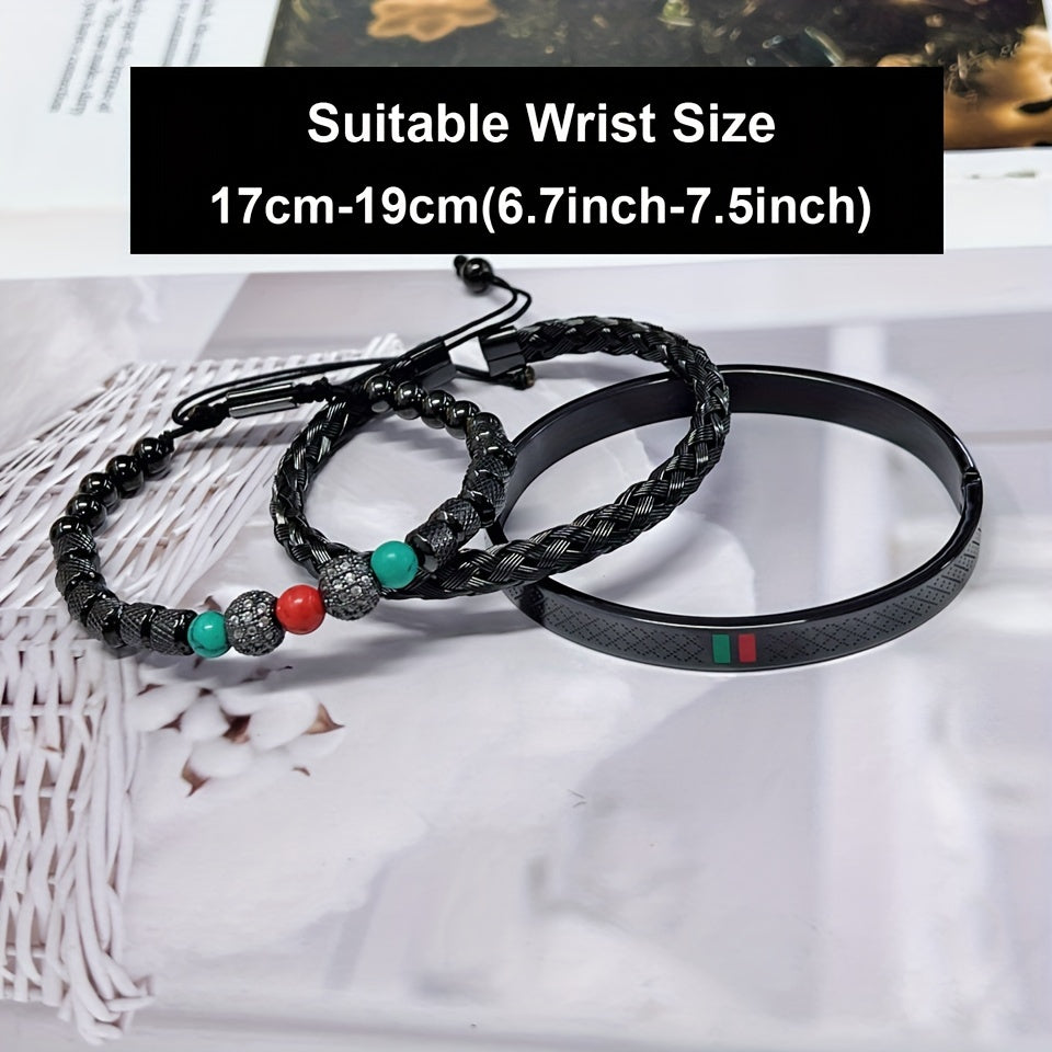 Crystal Beaded Bracelets for Men | Chroma Variety