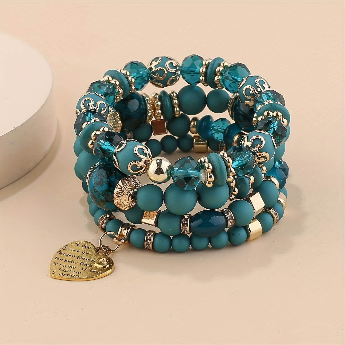 bohemian multilayer bead bracelet