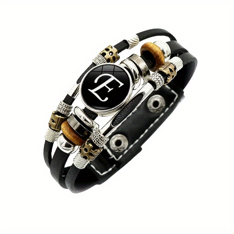 punk style alphabet bangle,