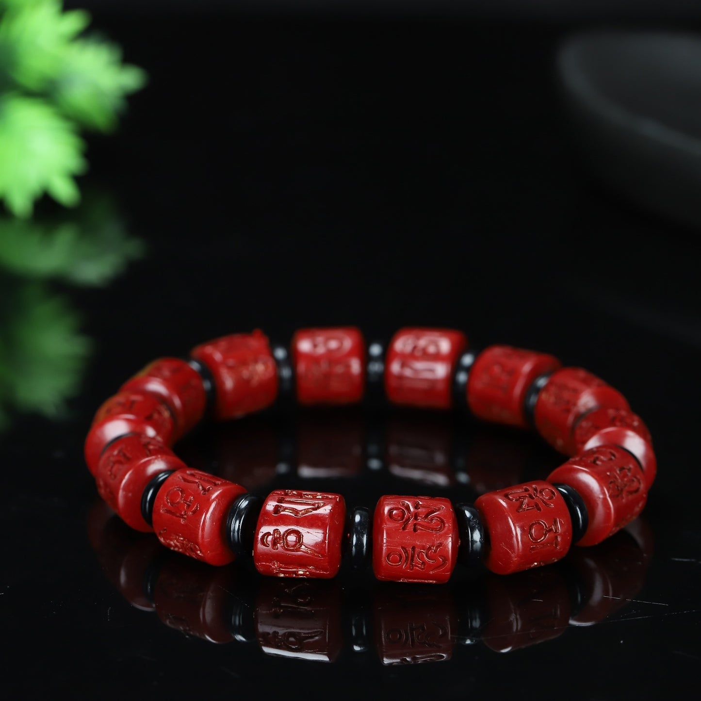 Natural Cinnabar Bracelet