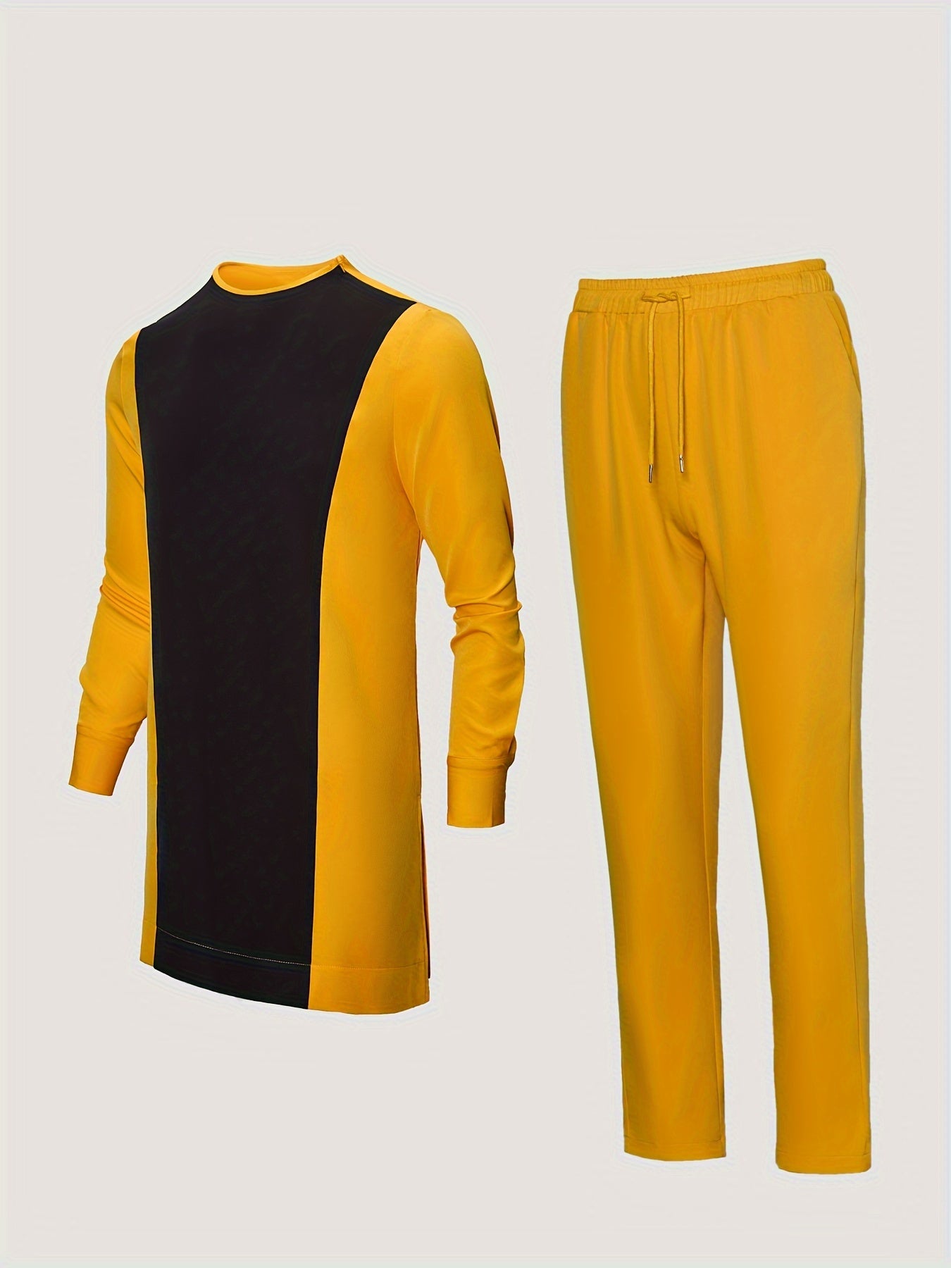 African Men's Kaftan in yellow