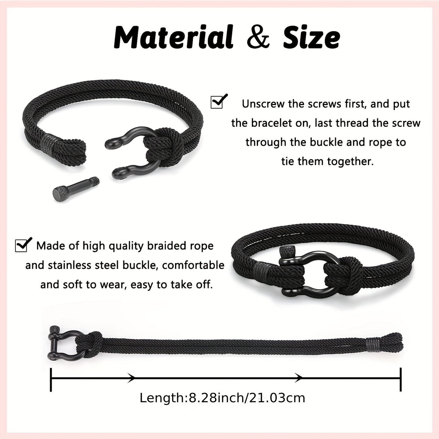 meaningful family leather wristband