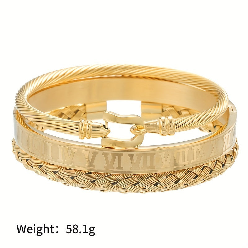 Fashion bracelet with hook closure, Roman-inspired luxury design bracelet, Sophisticated accessory for trendsetters