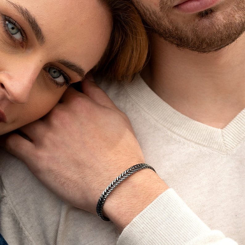 Cuff Bracelet for Men | Chain