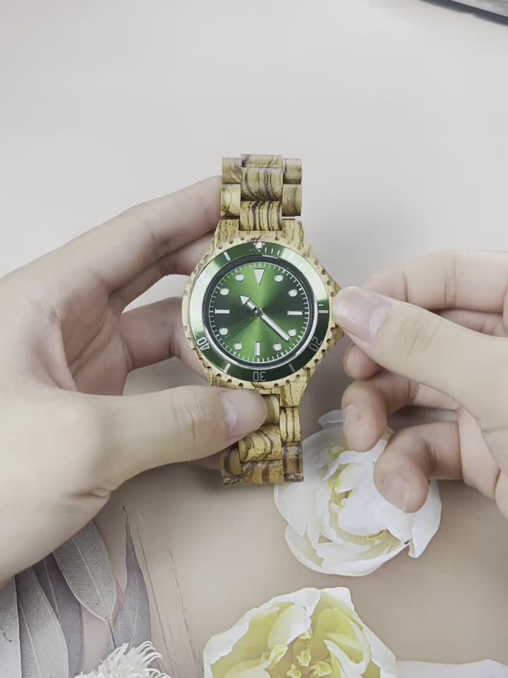 Green Dial Quartz Watch