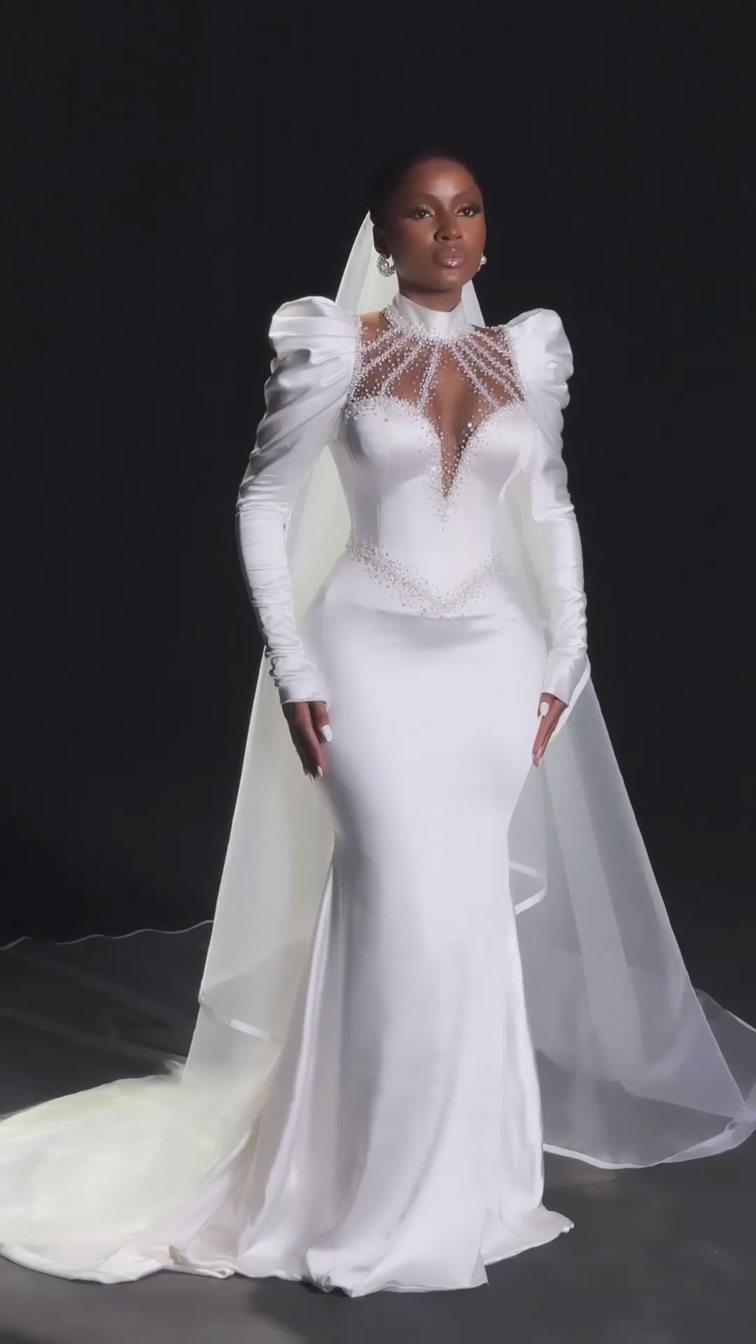 Luxury Puff Hand Breast tube corset Wedding Dress