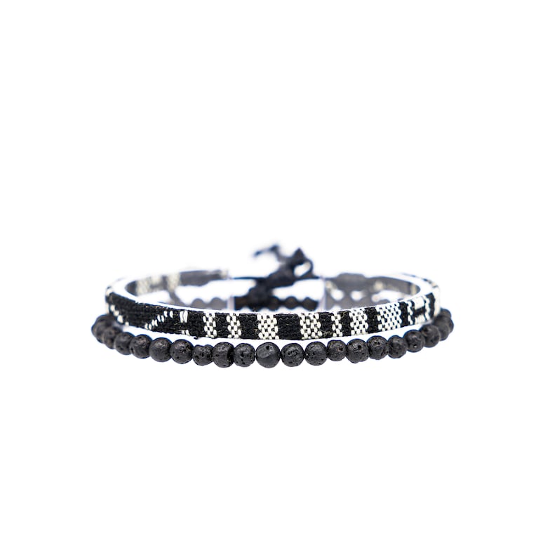 Waterproof cotton wristbands with beads