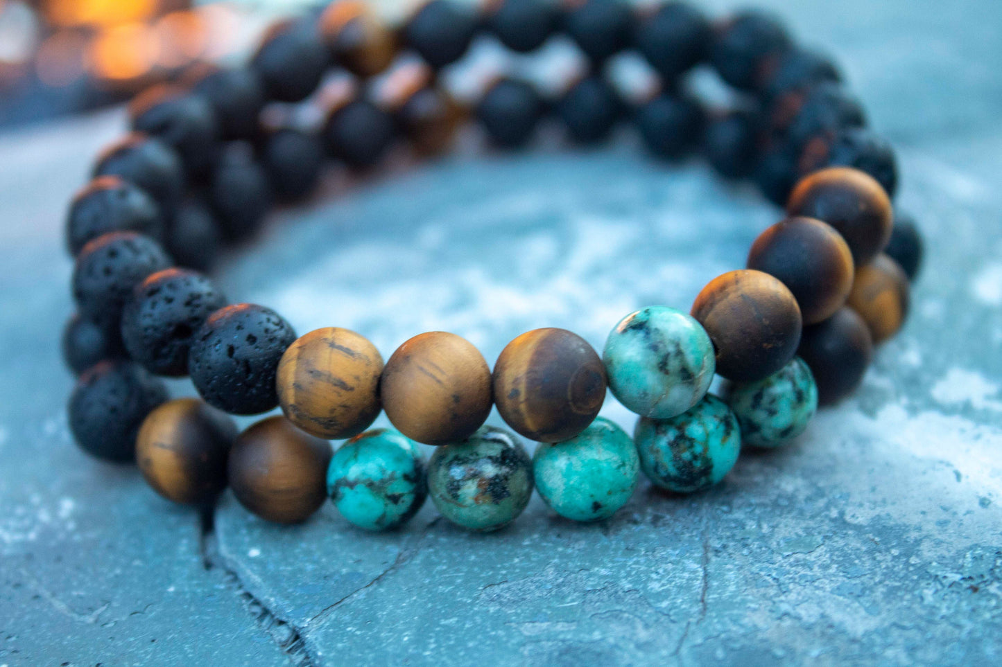 Men's Matte Tiger Eye bracelet