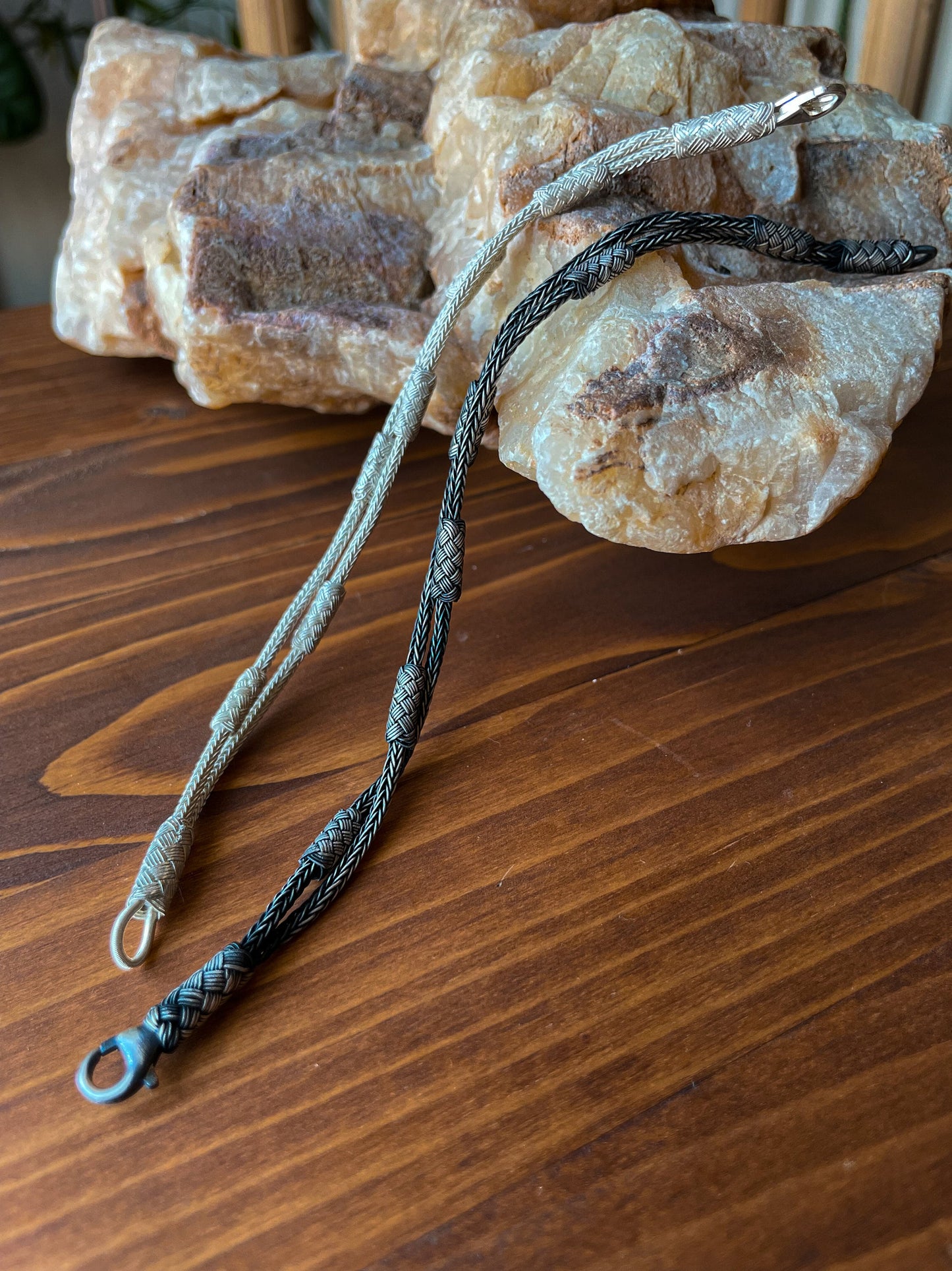 Oxidized Woven Men's Bracelet