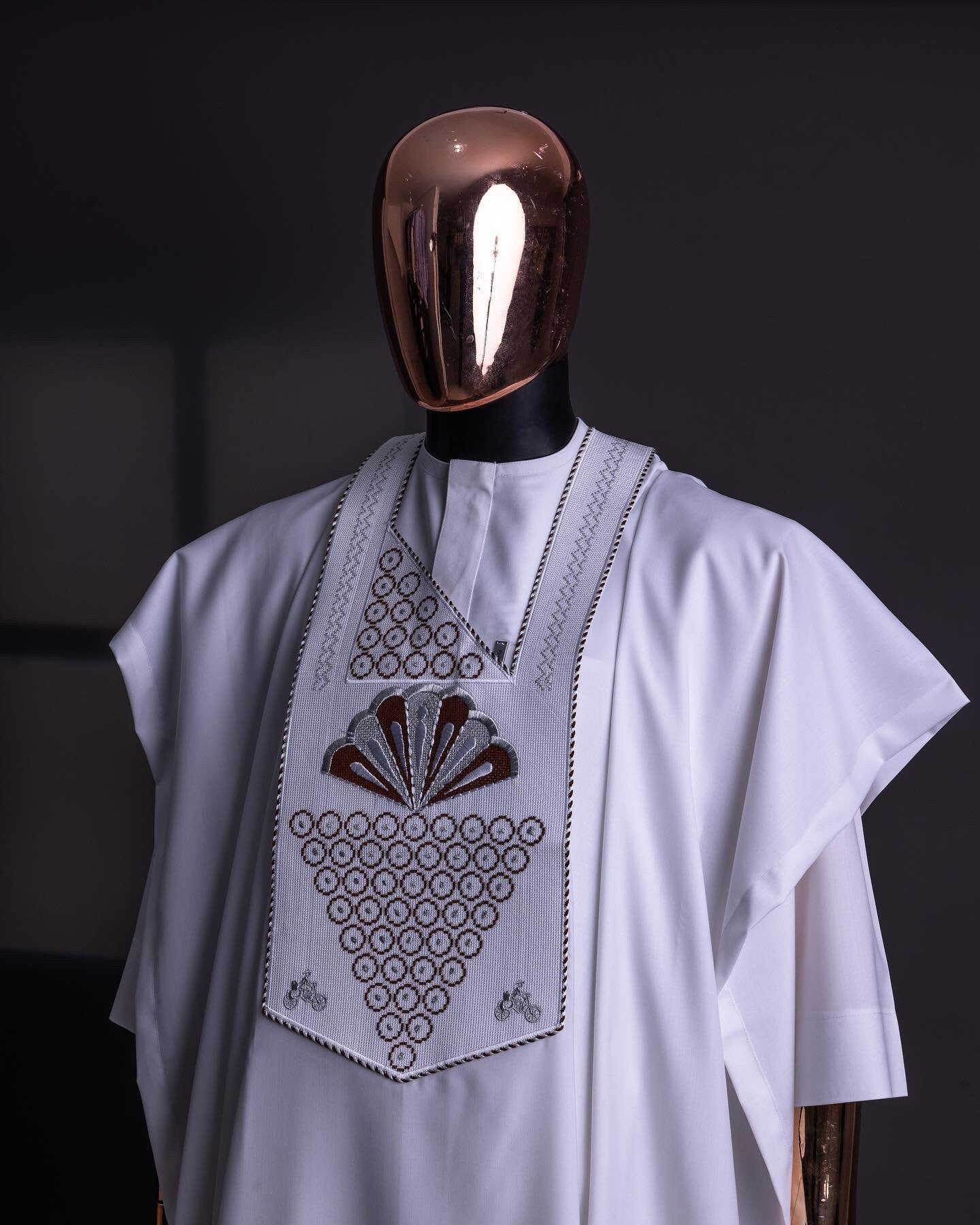 Luxury Agbada for Men | Custom Sizing | White