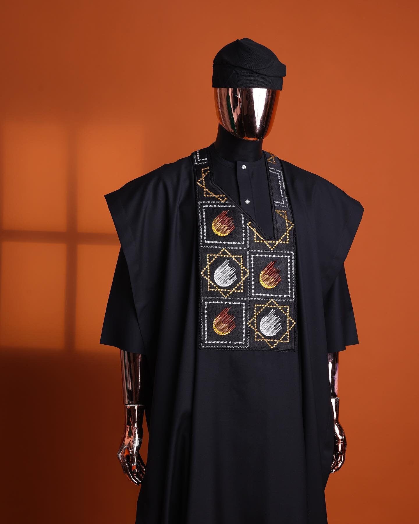 Luxury Black Agbada, African Suit for Men, Custom Sizing, Nigerian Men Clothing, Wedding Attire