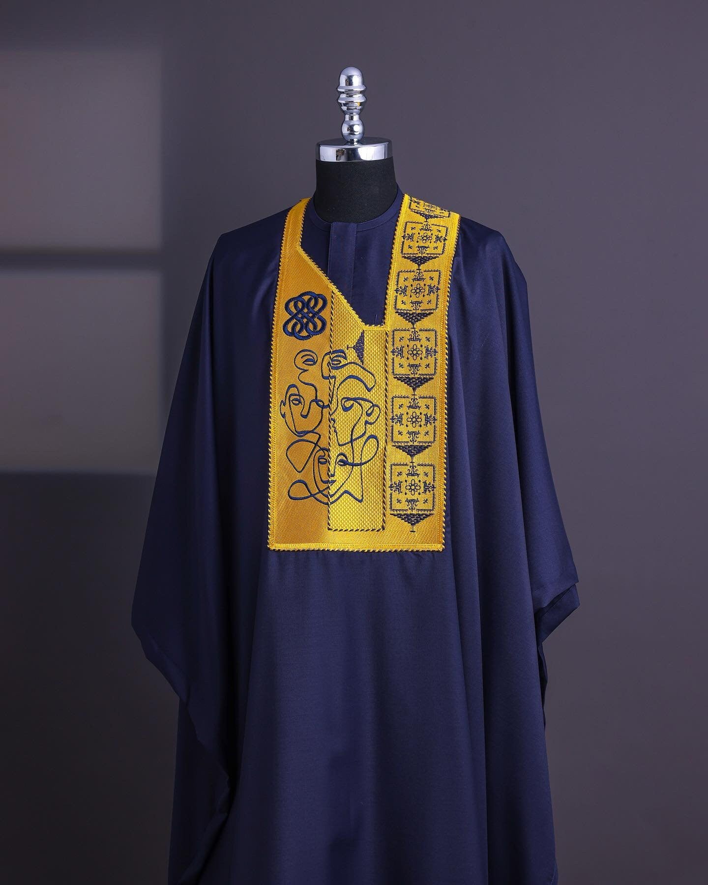 Luxury Agbada | Custom Sizing | Yellow
