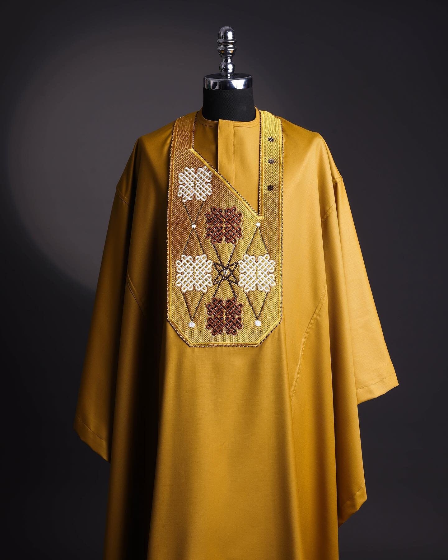 Luxury Gold Agbada | Custom Size | Gold