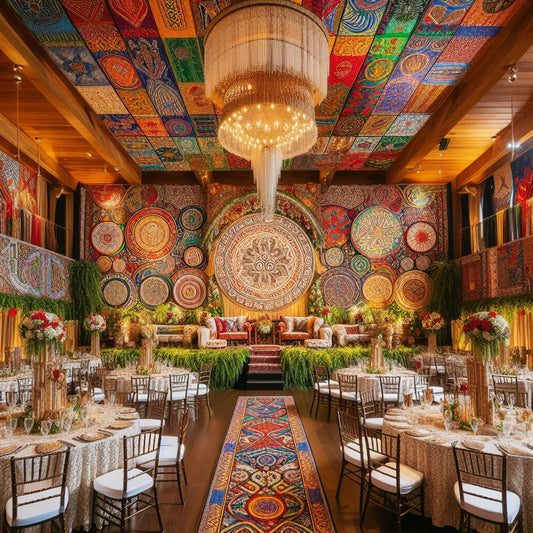 Nigerian wedding decor in Texas.