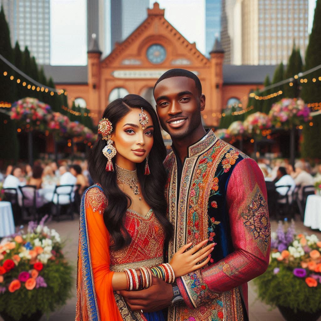 Nigerian Man Weds Indian Girl in Atlanta.