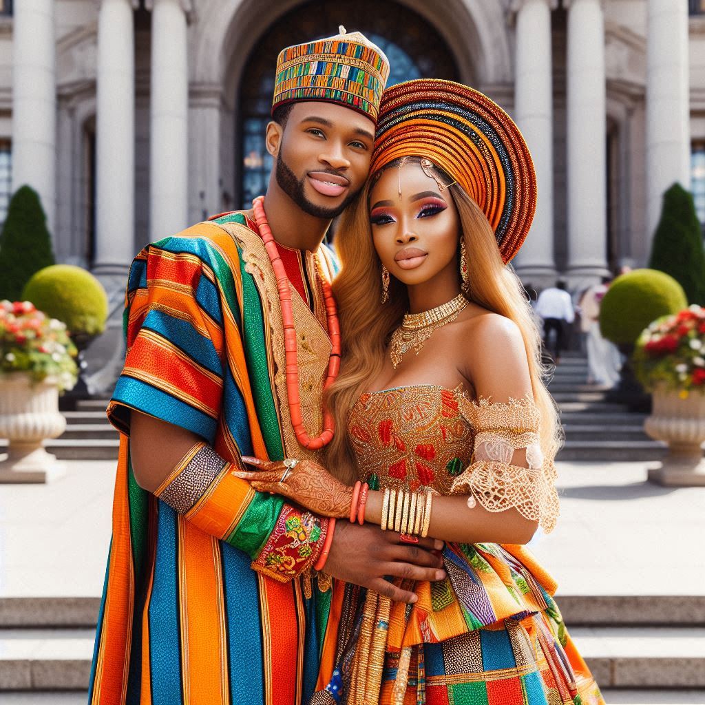 Nigerian Hausa Wedding Couple in Atlanta.