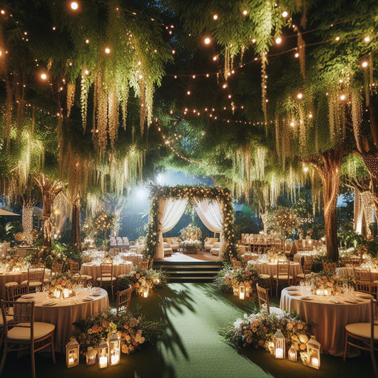 a serene outdoor wedding venue