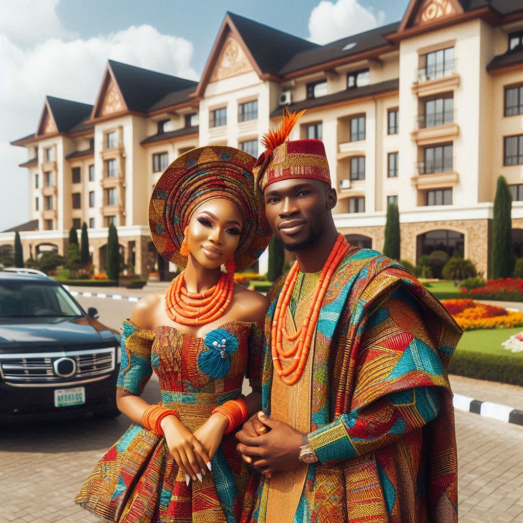  Nigerian Couple after legal Wedding in New York.