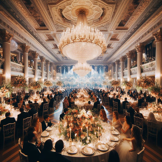 An elegant wedding reception at The Astorian.