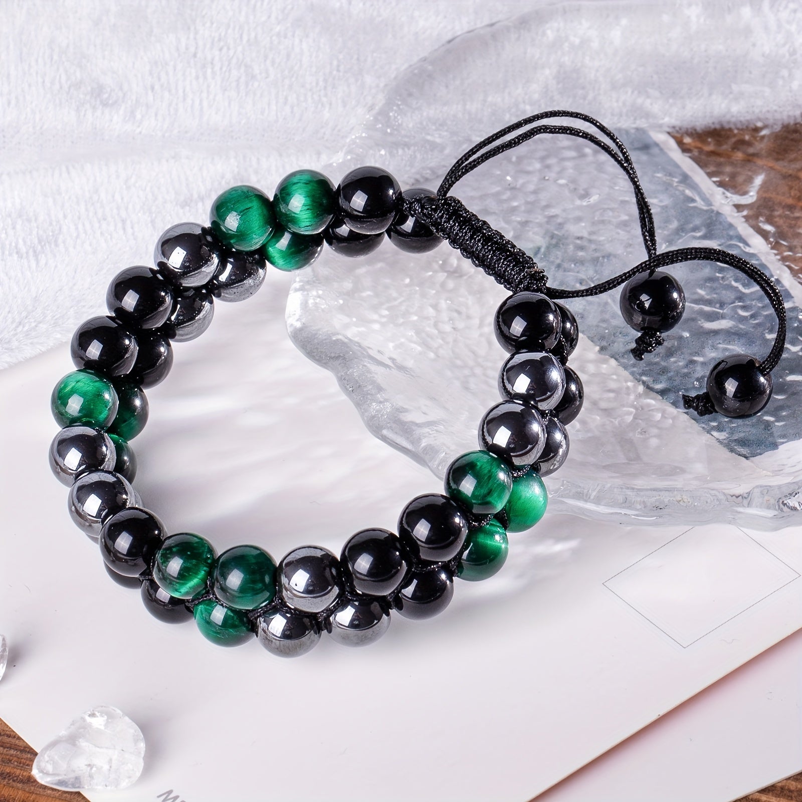 Green Tiger Eye Beaded Bracelets