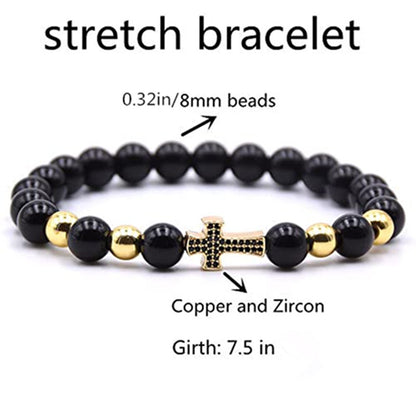 Elegant Men's Beaded Bracelet