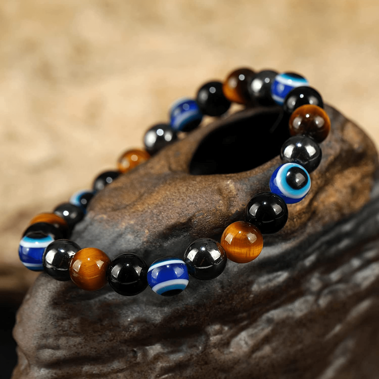 Crystal Adjustable Bracelet for Men | Vibrant Color
