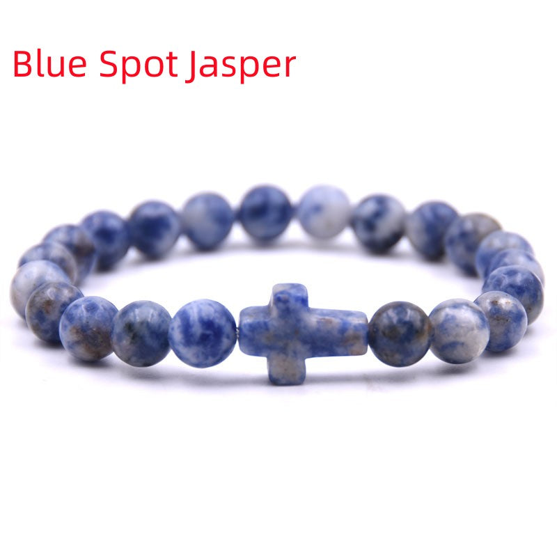 Trendy Natural Stone Bead Bracelet for Men