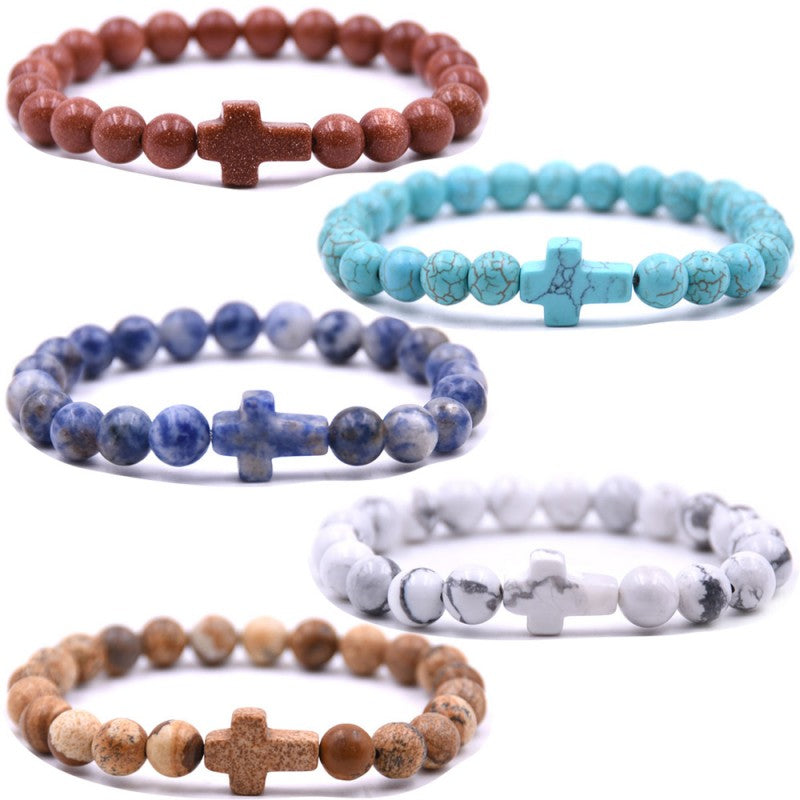 Trendy Natural Stone Bead Bracelet for Men | Chroma Variety