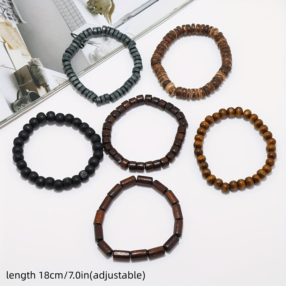 Trendy Minimalist Beaded Bracelet for Men | Vibrant Color