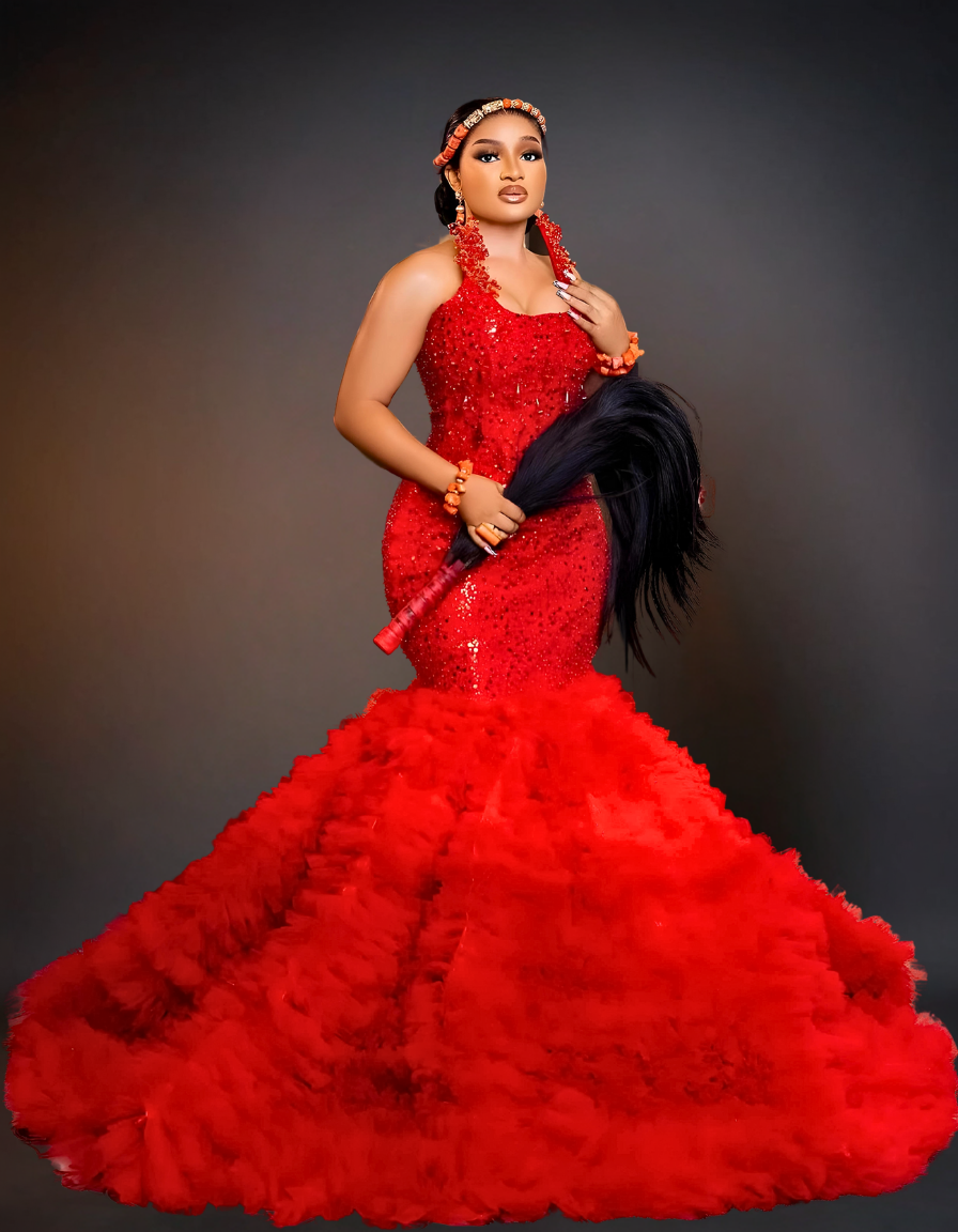 Luxury Traditional Wedding Dress| Red