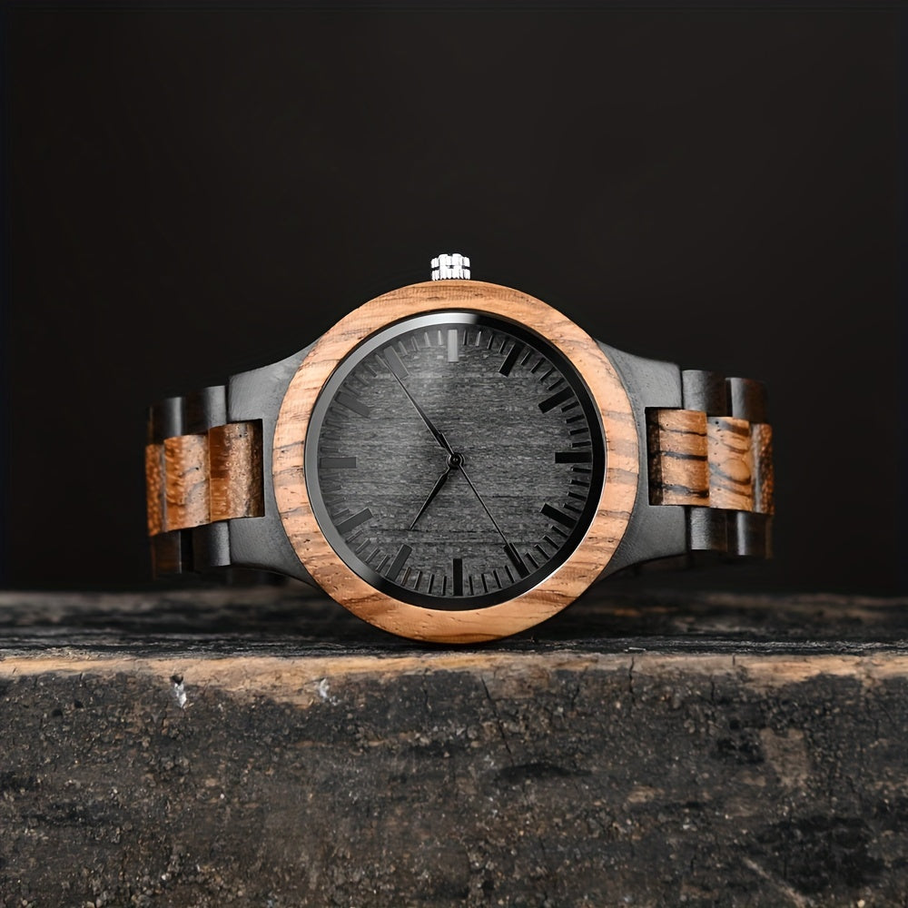 Classic Watch for Men | Black Wood