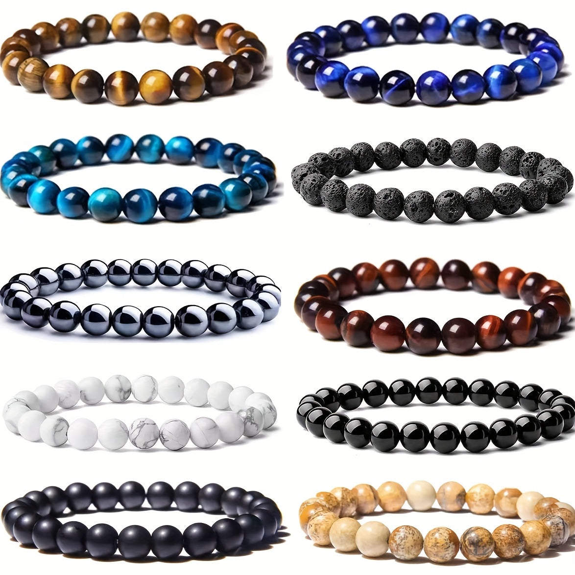 Gemstone Bracelet for Men | Chroma Variety