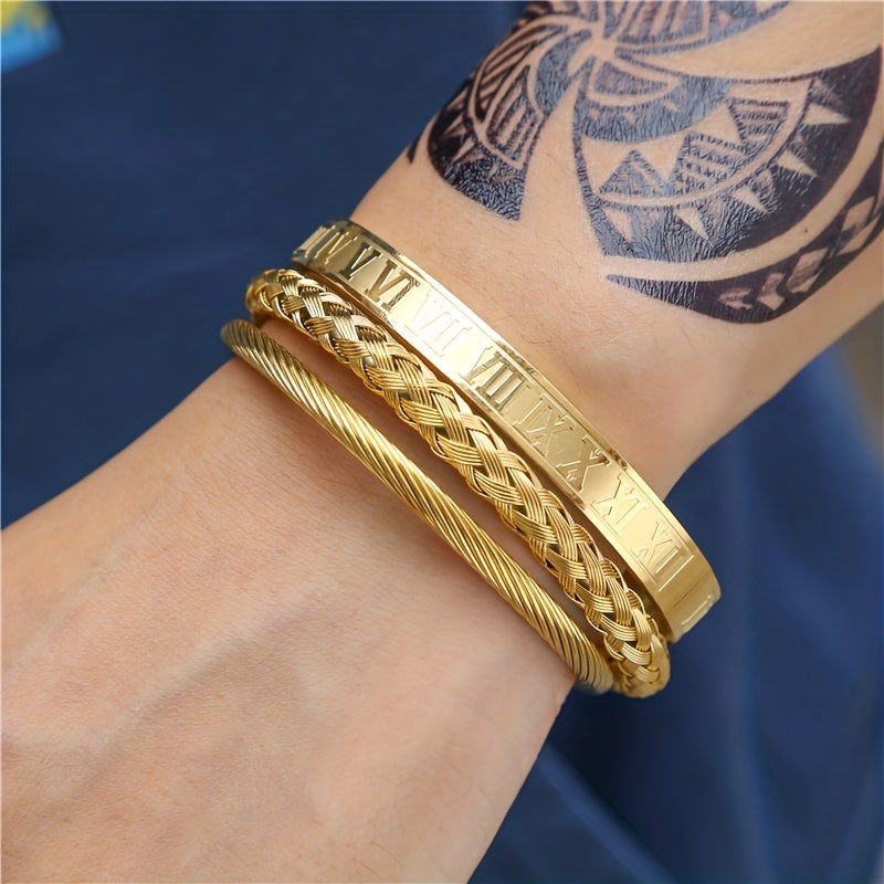 Fashion bracelet with hook closure, Roman-inspired luxury design bracelet, Sophisticated accessory for trendsetters
