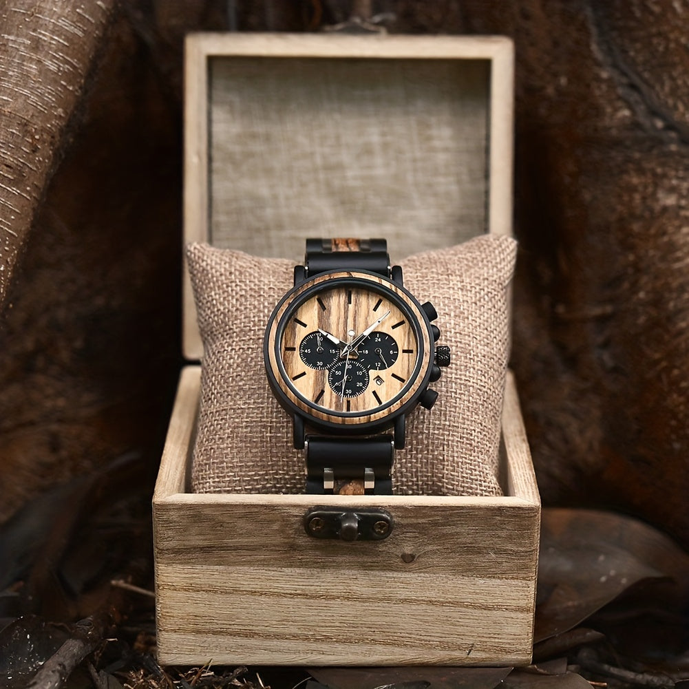 Contemporary Wooden Timepiece