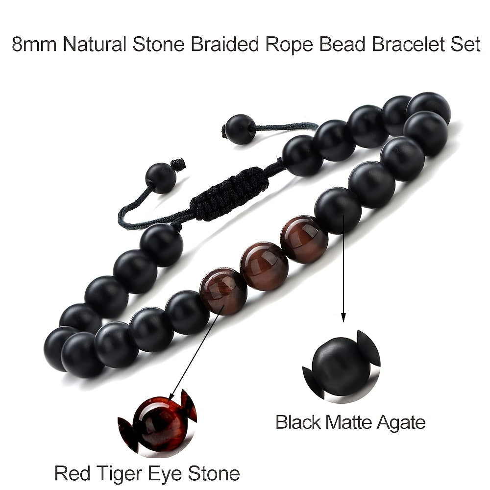 Stone Tiger Eye Lava Rock Bracelet