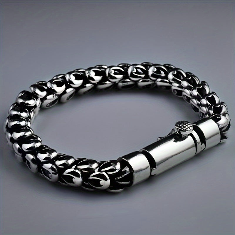 Bamboo Joint Beads Bracelet for Men | Black
