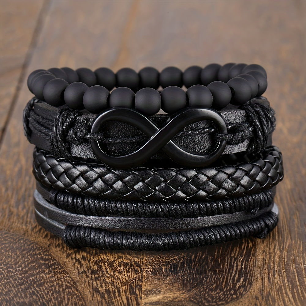 Infinity Bracelet for Men | Black