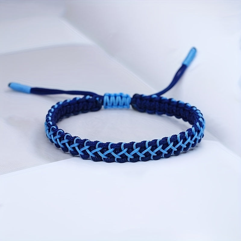 Sports Leisure Woven Braided Bracelet for Men | Contrast Color