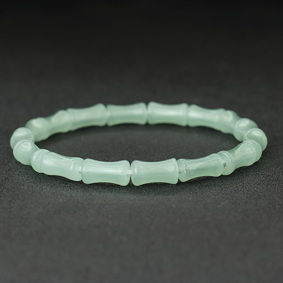 Fashion Bamboo Joint Beads Bracelet, Handcrafted Bracelet, Eco-friendly Jewelry, Minimalist Fashion Accessory